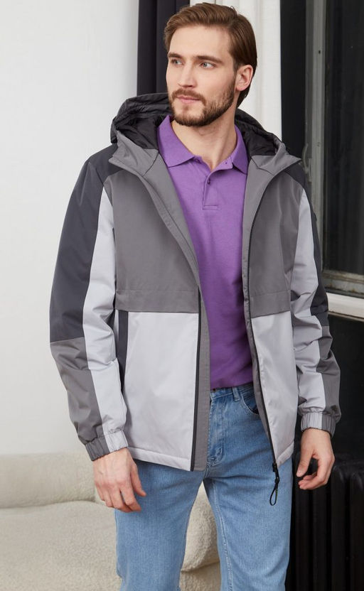 Куртка SCM-KS108-C l.grey - Fine joyce фото 7