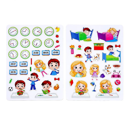 Магнитная книжка-игрушка Распорядок дня - Буква-ленд фото 6