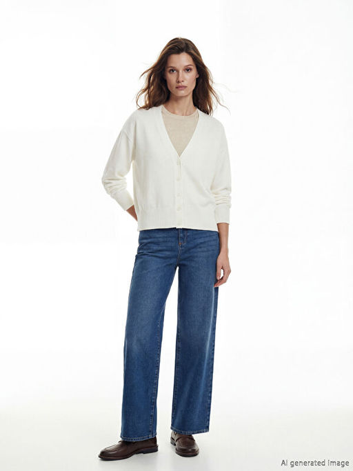 V Yaka Kad?n Triko H?rka