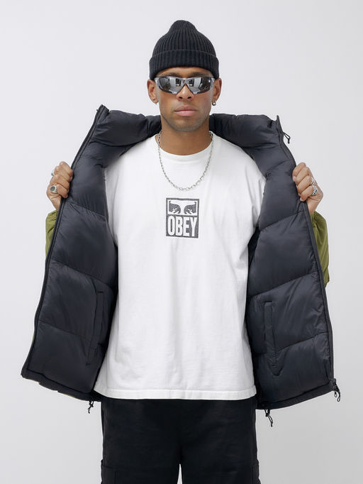 Куртка двухсторонняя мужская молодежная зимняя зеленого цвета 25308Z - Mtforce фото 13