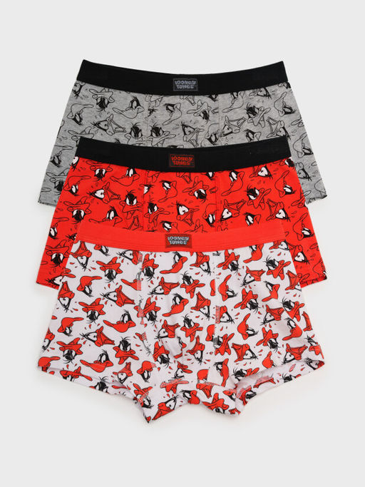 Трусы-боксеры PlayToday HOME Looney Tunes для мальчика набор 3 шт из хлопка с эластаном мультиколор  фото 2