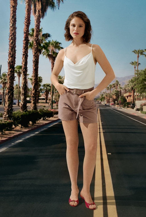 CONCEPT CLUB / Шорты джинсовые жен. Cramer_shorts светло-коричневый  фото 6