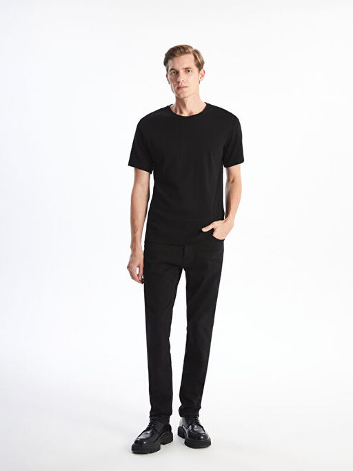 Bisiklet Yaka Penye Erkek Ti??rt