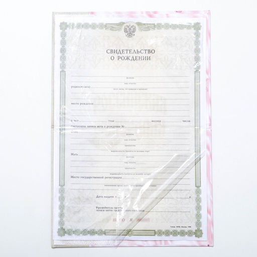 Папка для свидетельства о рождении О рождении девочки, А5 - Долго и счастливо фото 2