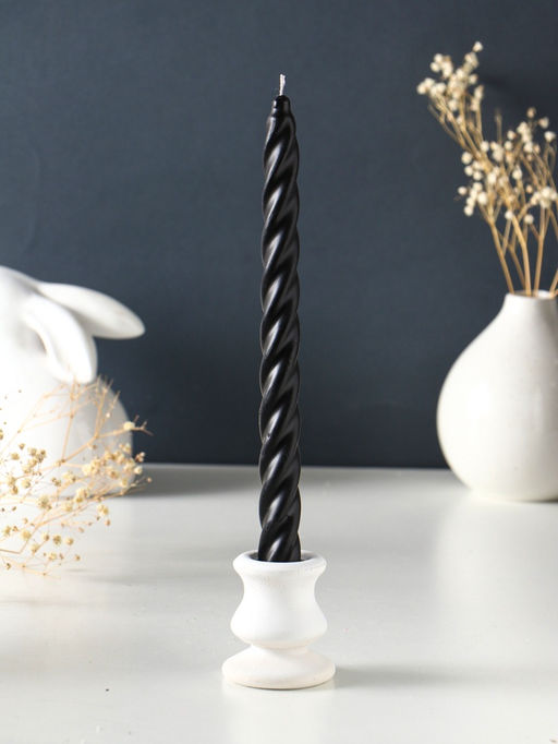 Набор: свечи ароматические витые 1.9×24 см, 4 шт., 40 г, 8 ч, смородина