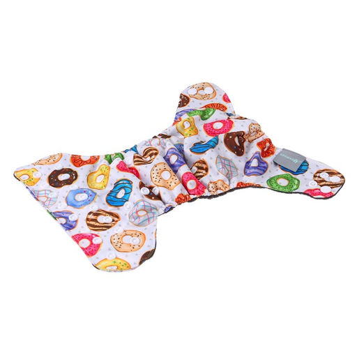 Трусики-подгузник, многоразовый, угольно-бамбуковая ткань, Пончики, от 0-12 мес. - Крошка я фото 12