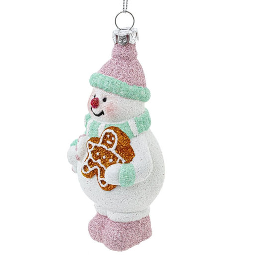 Украшение новогоднее "Снеговик", L6,4 W5,2 H11 см