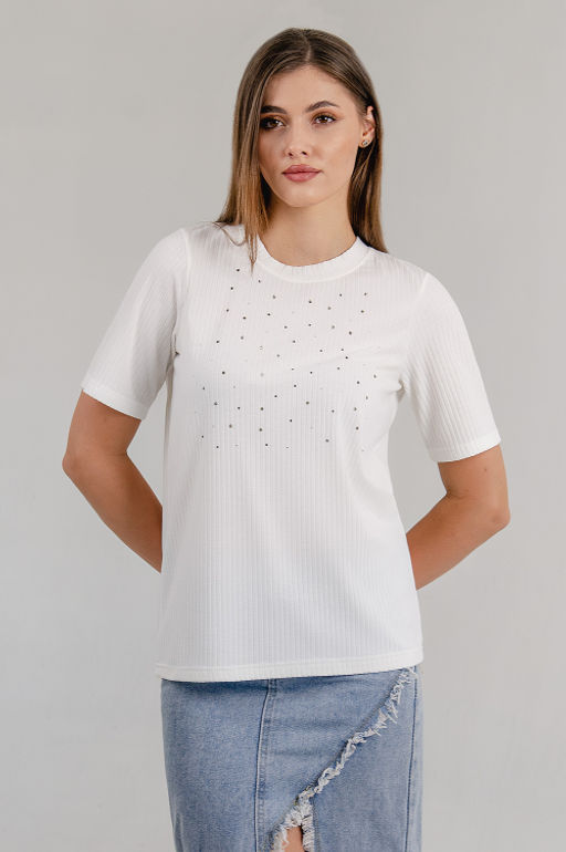 Арт. 3402/1 Футболка женская 44-52 (5 шт) Цвет:белый - Калинка фото 12