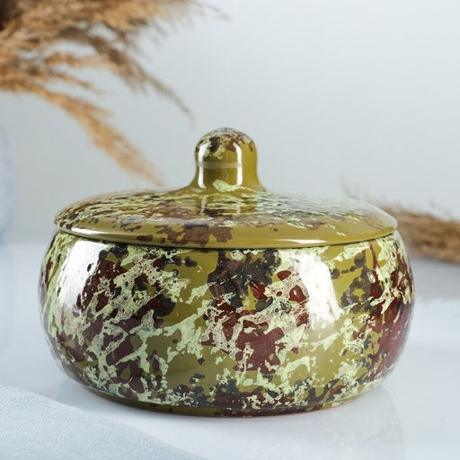 Набор для холодца Борисовская керамика «Малахит», 900 мл, 16.5×23 см, керамика, зелёный