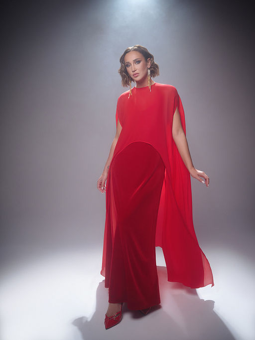 Сарафан женский красный велюровый - Mark formelle фото 2