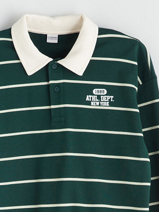 Polo Yaka Erkek ?ocuk Sweatshirt