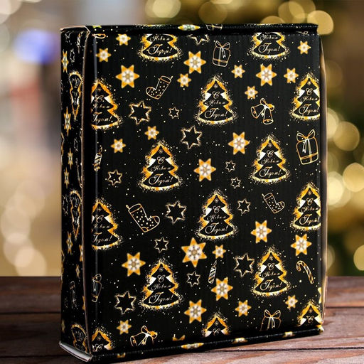 Коробка подарочная, крышка-дно, с окном Праздничное волшебство, 18 х 15 х 5 см - UPAK LAND фото 2