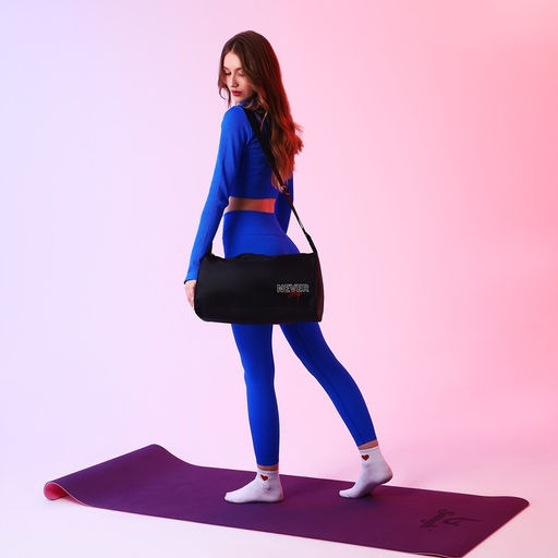 Сумка спортивная Never stop, 40х21х19 см, отдел на молнии, цвет чёрный - Nazamok фото 4