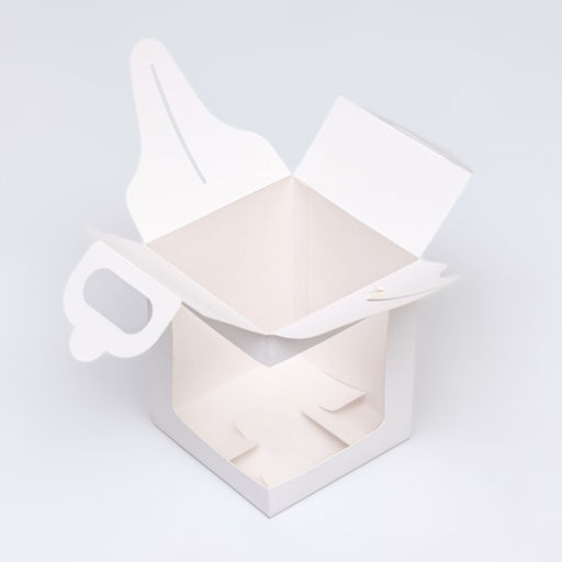 Цена за 2 шт. Коробка для пирожных и десертов, с окном, белая, 12.5×12.5×15 см