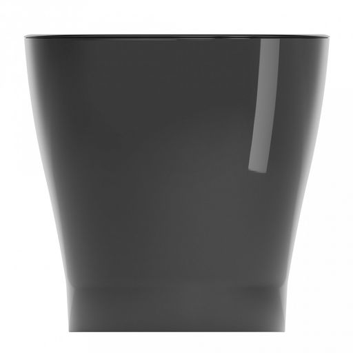 Горшок для цветов пластмассовый "Лея" 3,6л, д19см, h18,5см, со вставкой, с автополивом, графитовый (Россия)