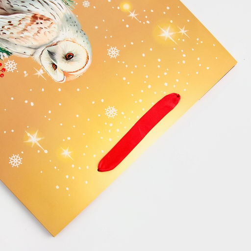 Пакет подарочный новогодний ламинированный Совушка, 33?42.5?10 см - Simaland фото 3