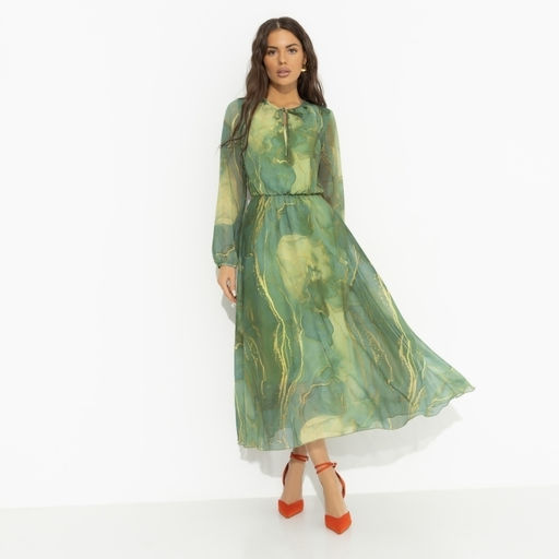 Платье нарядное Летящие мгновения (green) - Charutti фото 4