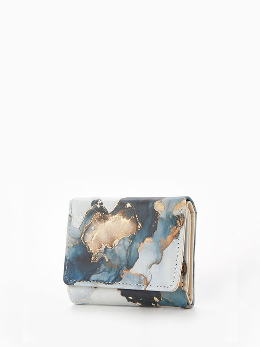 Кошелёк женский на кнопке, 10?1.5?8 см, с принтом, розовый