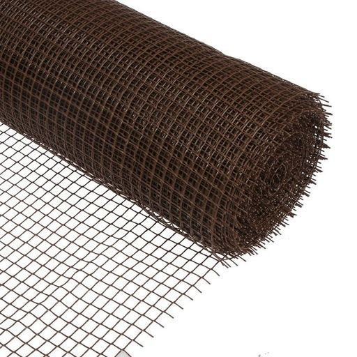 Сетка садовая, 1×20 м, ячейка ромб 15×15 мм, пластиковая, коричневая, Greengo, в рулоне