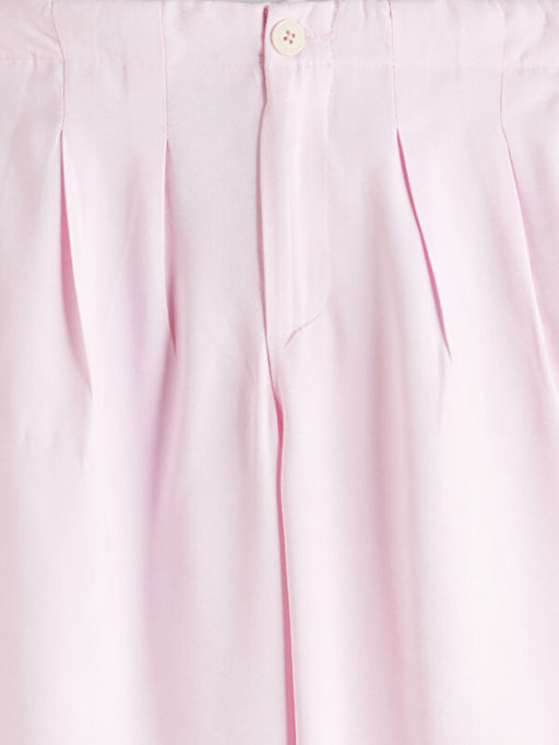 Beli Lastikli Pileli K?z ?ocuk Pantolon