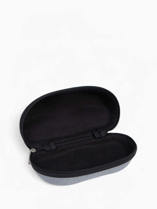 Футляр для очков на молнии, длина 16 см, серый