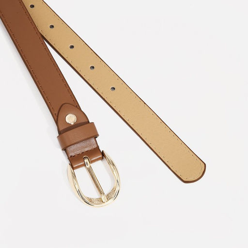 Ремень женский, ширина 2,2 см, винт, пряжка металл, цвет коричневый - Simaland фото 2