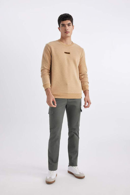 Толстовка обычного кроя с круглым вырезом - Defacto фото 5