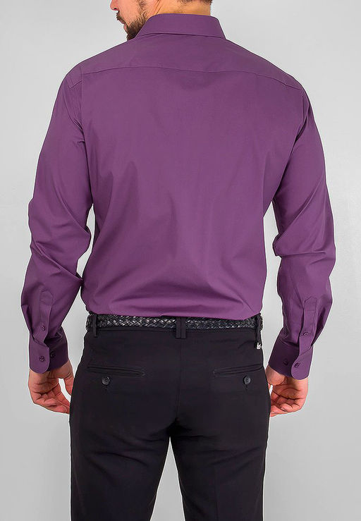 Сорочка мужская длинный рукав GREG 730/117/409/Z/1 STRETCH  фото 3