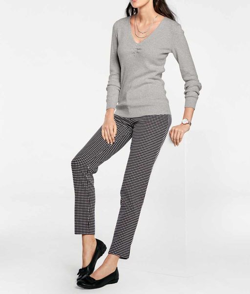 Пуловер, серый - Patrizia dini фото 6