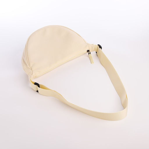 Сумка молодёжная на молнии, цвет молочный - Simaland фото 2