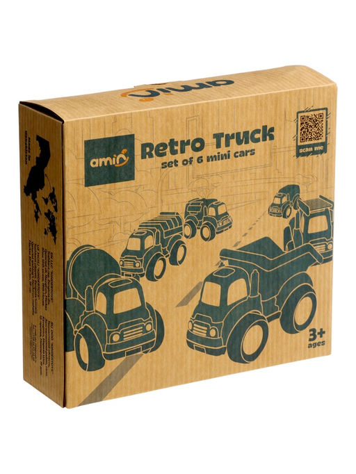 Грузовик «Спецтехника. Ретро», набор 6 шт., подвижные элементы