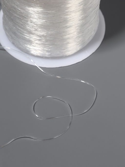 Нить для плетения, эластичная, 1001 м, d=0.4 мм, прозрачная