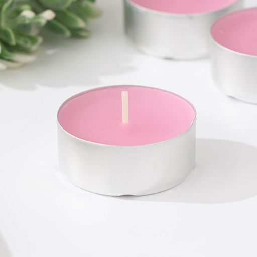 Набор свечей ароматических чайных «Роза», 3.8×1.6 см, 3.5 ч, 12 г, 20 шт. в термоусадке