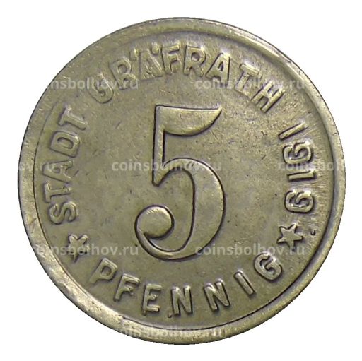 5 пфеннигов 1919 года Германия  Нотгельд Графрат