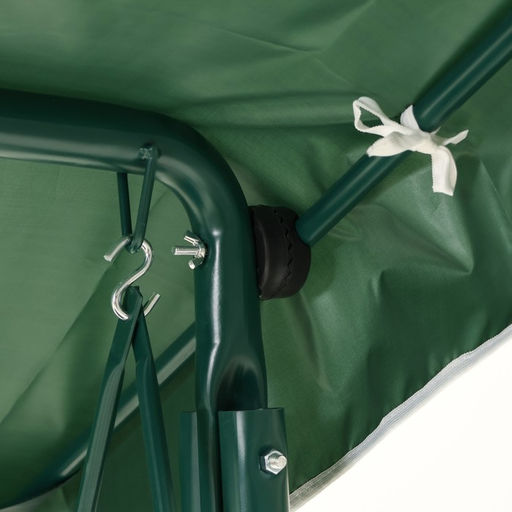 Качели садовые «Адлер»,175×120×150 см, металл, 2-местные, папоротники