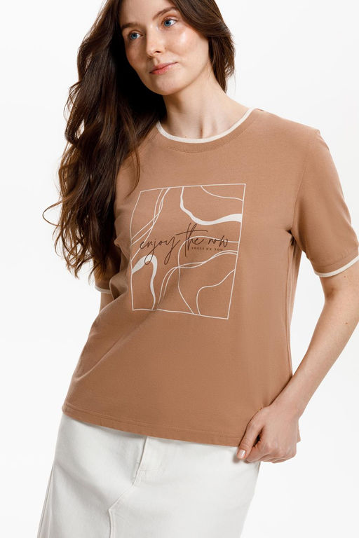 ЕВТ 3308/охра коричневая фуфайка жен