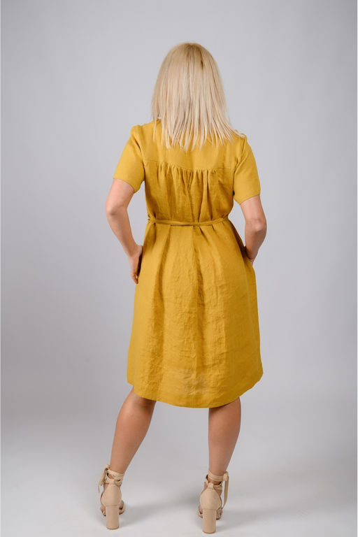 100% лен Комфортное платье на любую фигуру - Новый лен фото 10