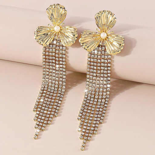 Серьги длинные на гвоздиках арт. 13 1438 (id 266704) - Rada фото 3