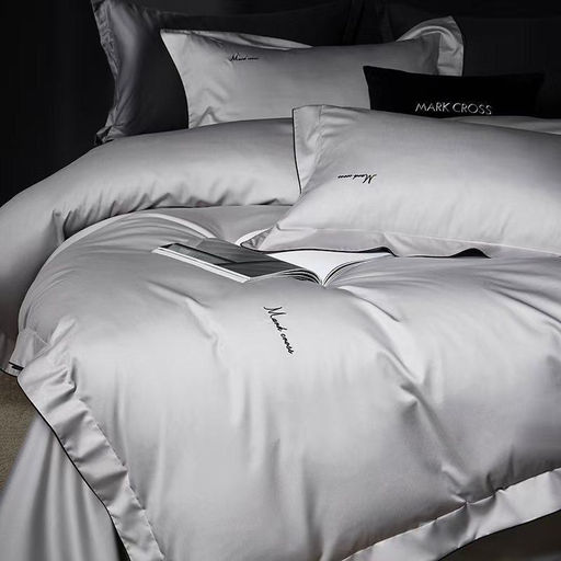 КПБ Mency Winni Mark Cross Бархатный сатин MENWMC001 1.5 спальный