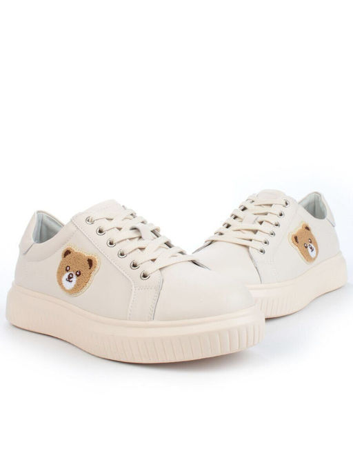 05-SD12-2D BEIGE Кроссовки женские (натуральная кожа)
