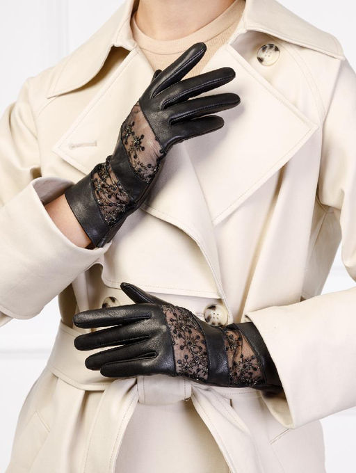 Перчатки женские б/п IS01008 black/bronze - Eleganzza фото 10