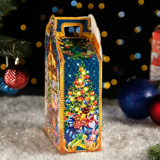 Цена за 5 шт. Подарочная коробка Наряди Деда Мороза, 17 х 8 х 28 см - Simaland фото 3