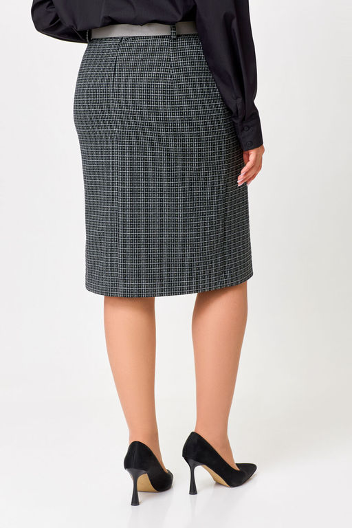 Блуза Swallow 803.2 черный+серебряный узор фото 174