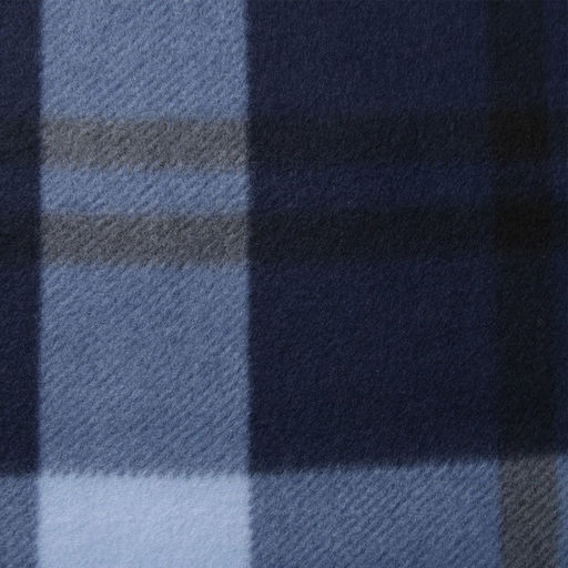 Плед Экономь и Я Клетка цв.синий, 150*180 см, пл.160 г/м2, 100% п/э, флис  фото 2