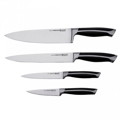 Нож для овощей Linea FORGIATO 9см из нержавеющей стали, ширина 6см, длина 20см, толщина лезвия 2,5мм, кованная ручка с АБС пластиком, ПВХ чехол-подвес, Regent (Китай) - Домашняя мода фото 3