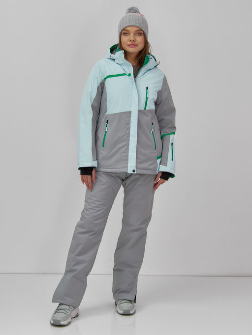 Горнолыжный костюм женский зимний голубого цвета 0709_1Gl - Chunmai фото 7