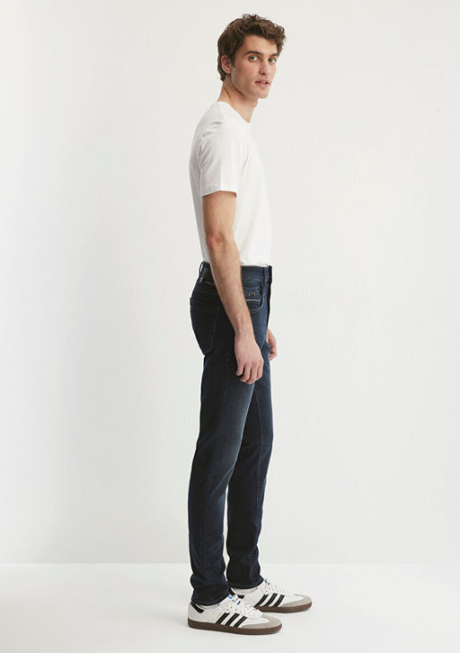 James Mavi Black Puslu Murekkep Mavi Jean Pantolon  фото 5