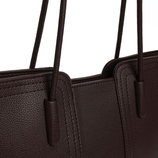 Сумка жен 33*11*25, отд на молнии, шоколадный - Simaland фото 4