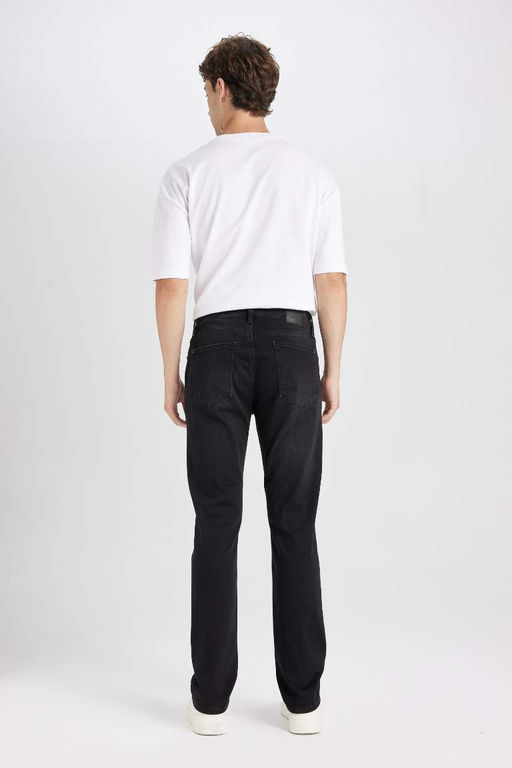 Джинсовые брюки Sergio Regular Fit Normal Mold с нормальной талией и зауженными штанинами - Defacto фото 7