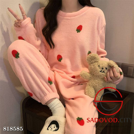 Пижама теплая плюшевая женская